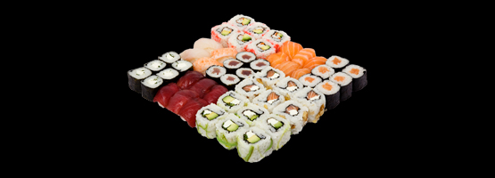 Bandejas de sushi para compartir