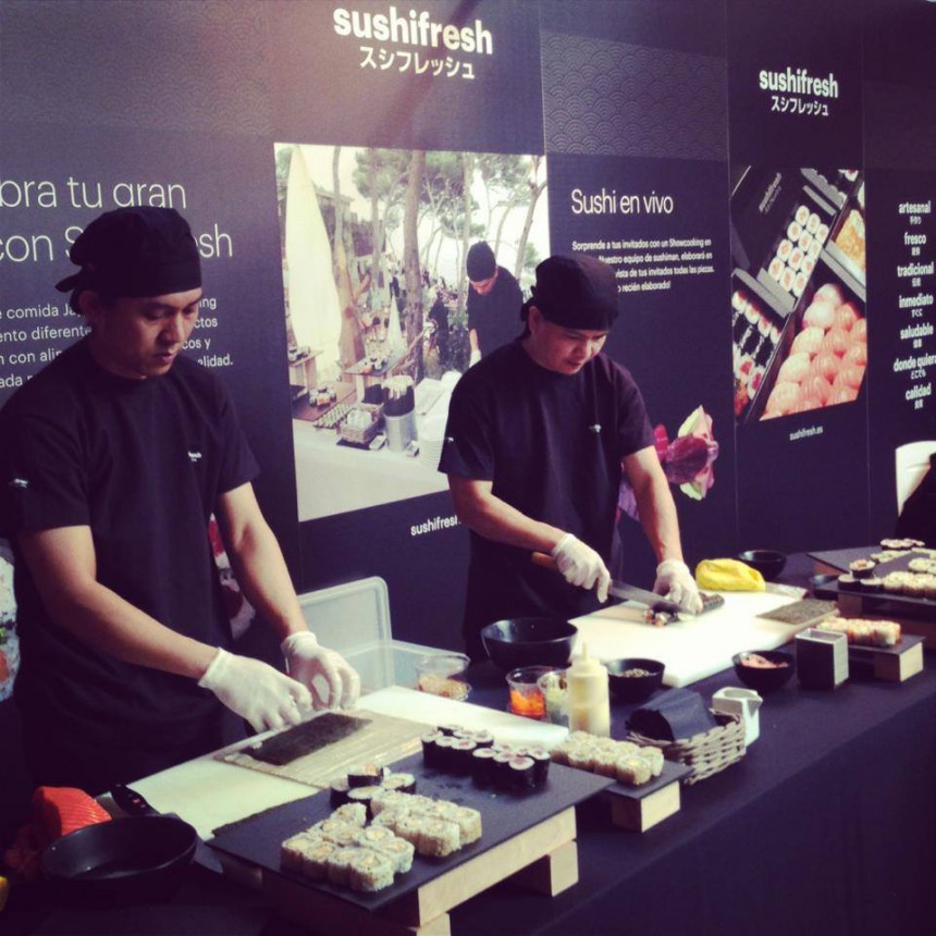 Sushifresh triunfa con su Showcooking! en el salón MiBoda