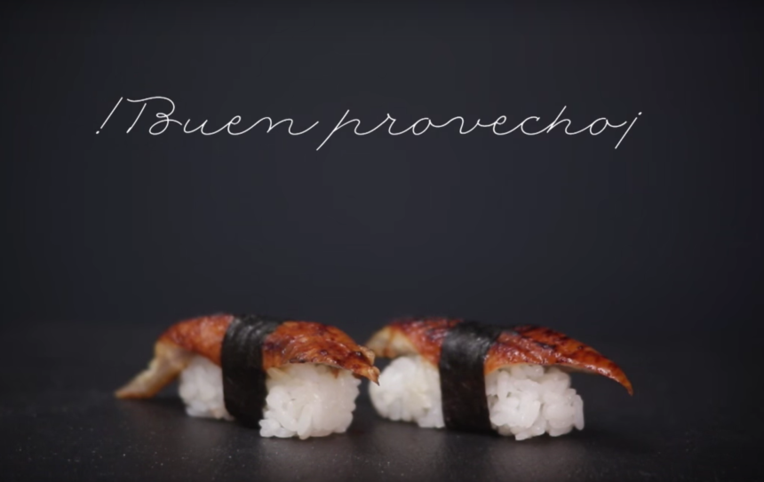 Receta de nigiri flambeado de anguila