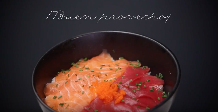 Receta sushi: Chirashi de atún y salmón